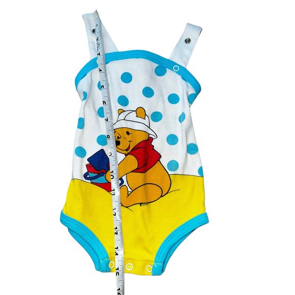 Vintage Disney's Winnie the Pooh at beach in sand newborn romper 0-3mon 90s - Picture 5 of 6